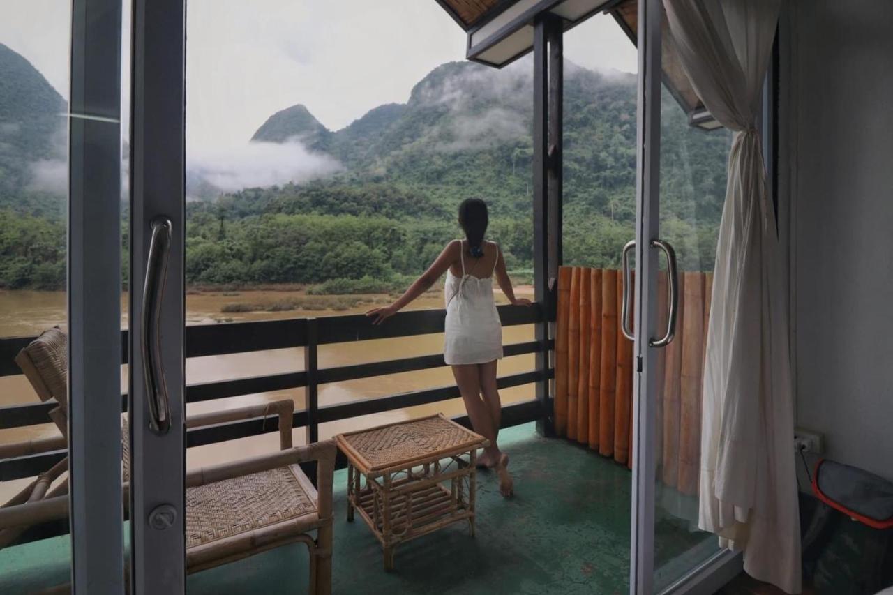 Ning Ning Guesthouse Muang Ngoi Dış mekan fotoğraf